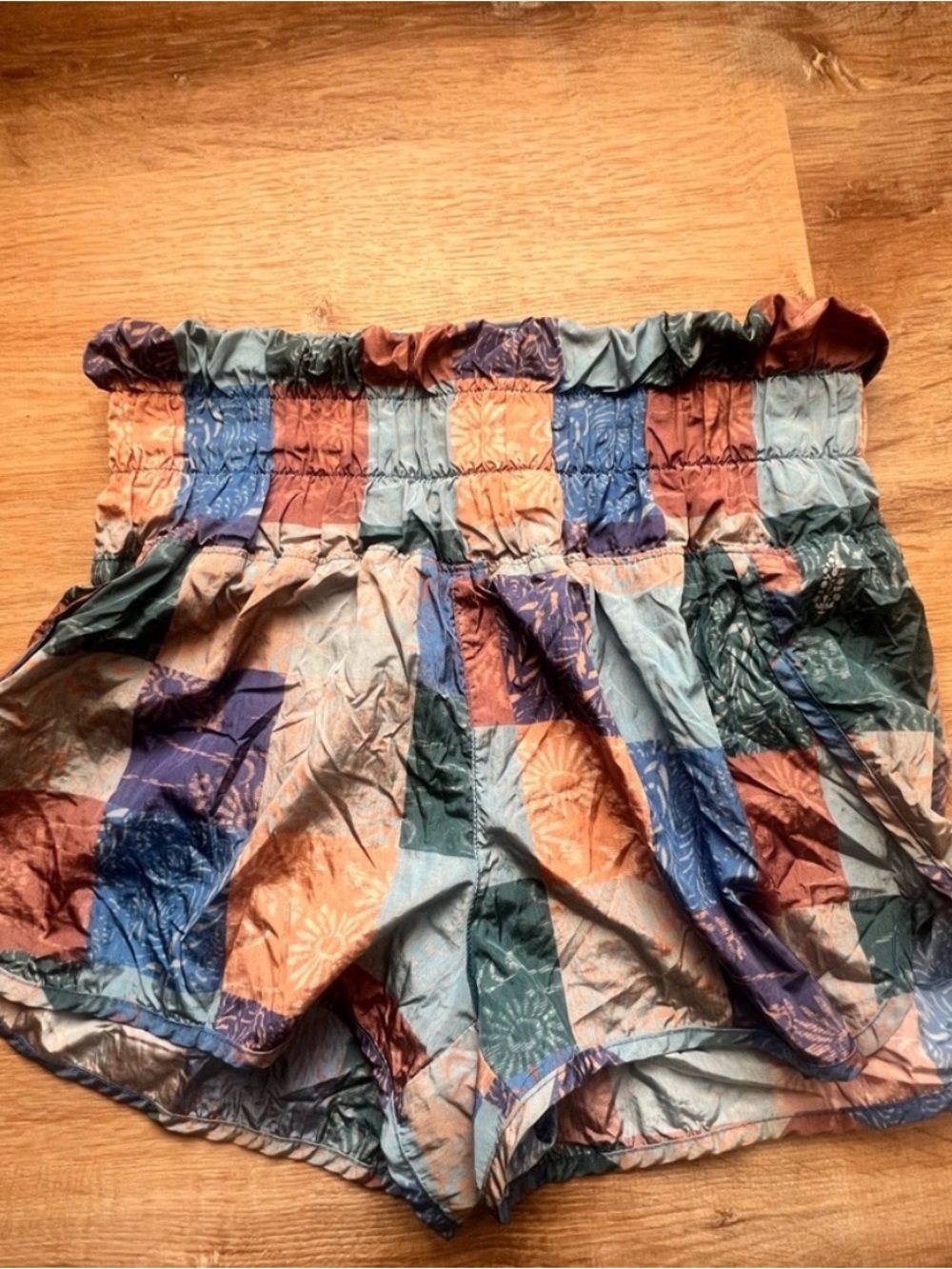 Free People Printed Pull-On Shorts – Size Medium - Picture 1 of 4